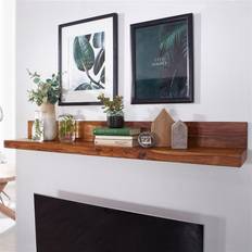 Wohnling MUMBAI Massiv-Holz Sheesham Wandregal 80cm