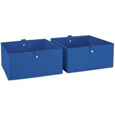 RiverRidge Kids 2pcs 105in W x 5in H Folding Storage Bin Set Blue