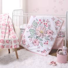 The Peanutshell Pink Floral Fun 5 Piece Crib Bedding Set Girls, Nursery