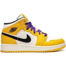 Jordan 1 mid lakers Nike Air Jordan 1 Mid GS - Lakers Gold