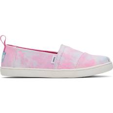 Rosa Espadrillas Toms Classic Alpargata Flacher Slipper, Neon Pink Multi Tie Dye