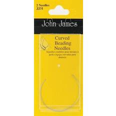 Yarn & Needlework Supplies John James Curved Beading Needles-2/Pkg