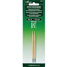 Clover Takumi Bamboo Interchangeable Circular Knitting Needles-Size 6/4mm