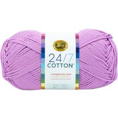 24 7 cotton yarn Lion Brand 24/7 Cotton Yarn-Orchid