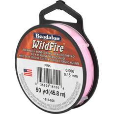 Yarn & Needlework Supplies Beadalon Wildfire Thermally Bonded Beading Thread, Pink