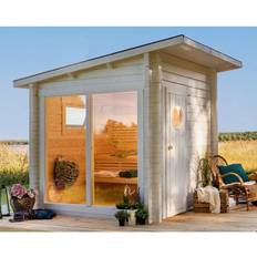 Accessoires de sauna Polhus gartensauna holz olli, outdoor sauna 4 personen, außensauna saunahaus