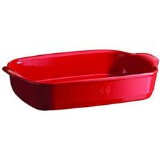 Emile Henry Keramisk Ovnfad 36.5x23.5 cm 2.7L Burgundy Bageform 0.9 L