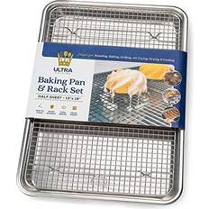 Baking sheet with cooling rack Baking with Steel Cooling Rack Oven Tray