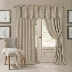Elrene Mia Jacquard Scroll Blackout Window Curtain Panel 52 x 95 132.08x241.3cm