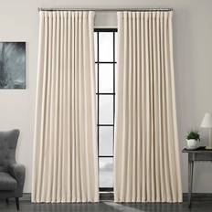 Half Price Drapes BOCH-LN-DW-P Extra Wide Linen Curtain 100 x 120
