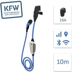 Elbil batterier og opladere NRGkick Kfw Select Elbil Oplader Med WiFi+SIM 16A Type2 10m