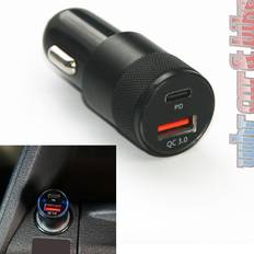 Usb c car charger IWH Quick Dual USB-C car charger 3A Max. load capacity=3 A