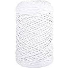 Rayher Braidy Recycling Garn, geflochten, 2mm ø weiß