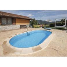Sandfilteranlage Gre Einbaupool stahlwandpool-set oval 600x320x150 cm inkl. sandfilteranlage, ski