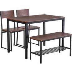 Homcom Industrial 4 Dining Set 27.5x43.2" 4