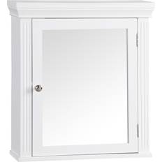 Teamson Home Stratford Mueble Baño De Madera Con Espejo Blanco 6544 50,8 x 47 x 14 cm Armario de Pared