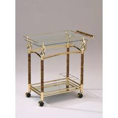 Silver Trolley Tables Benzara BM163645 Alluring Cart Trolley Table