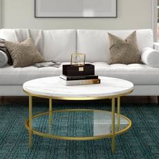 Marbles Furniture Hudson & Canal Sivil 36'' Wide Round Coffee Table