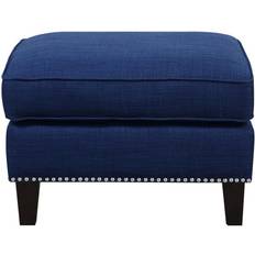 Blue chair and ottoman Picket House Furnishings Emery Ottoman Seating Stool