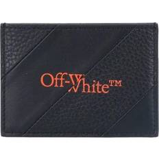 Orange Card Cases Off-White Off-White Diag Intarsia Card Case Black/Orange