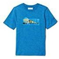 Columbia Jungen Oberteile Columbia Mount Echo T-Shirt Bright Indigo Hthr, Inverted Moonrise