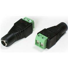 5.5mm x 2.1mm DC Female Screw Terminal Connector CCTV Jack Socket Power Adapter