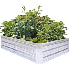 Outdoor Planter Boxes FOYUEE Galvanized Raised Garden Beds Planter Box Kit