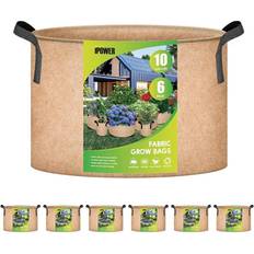 Pots, Plants & Cultivation iPower Plant Grow Bag 10 Gallon 6-Pack