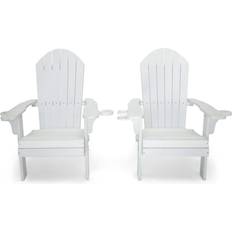 White adirondack chairs LuXeo Westwood White Adirondack