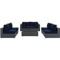 Aluminum Outdoor Lounge Sets modway Sojourn Collection Outdoor Lounge Set