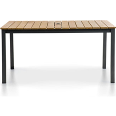 Wood Garden Table Greemotion Mackay Solid Teak Top