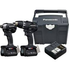 Panasonic EYC231LJ2G31 18V 2 Piece Brushless Kit, 2x 5.0Ah Batteries, Charger & Case