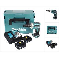 Makita lader Makita dfs 251 rgj akku trockenbauschrauber 18 v brushless 2x akku 6ah lader