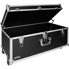 Tool Boxes Vaultz Locking Extra-Large Storage Chest with Wheels, Black VZ00355 Quill Black