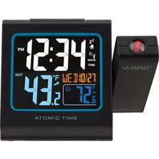 Alarm Clocks LA CROSSE TECHNOLOGY 616-146 Color Projection Alarm Clock Black Black