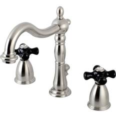 Taps Kingston Brass KB1978PKX 8 in Widespread Bathroom Faucet Brushed Nic Brushed Nickel