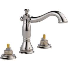 Basin Faucets Delta 3597LF-MPU-LHP Cassidy Widespread Drain Brushed Nickel