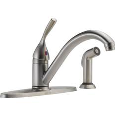 Taps Delta Classic Single-Handle Kitchen Sink Faucet 400-SS-DST Grey