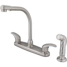 Taps Kingston Brass KB718LLSP 8-Inch Centerset Kitchen Faucet Brushed Nick Nickel, Grey