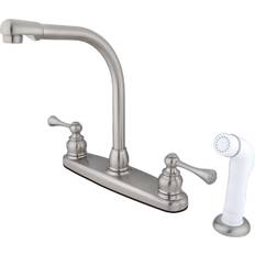 Kingston Brass KB718BL 8-Inch Centerset Kitchen Faucet Níquel, Gris