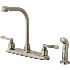Kingston Brass KB8758NFLSP NuWave French Centerset Kitchen Faucet Grey, Nickel