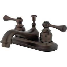 Kingston Brass GKB605BL 4 in Centerset Bathroom Faucet Bronze, Brown