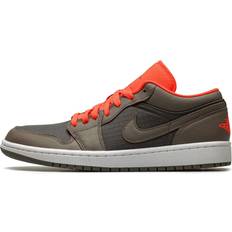 Jordan Pink Sneakers Jordan Womens Air Low SE "Black Olive/ Bright Crimson"