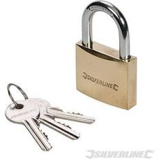 Silverline Brass Padlock 50mm