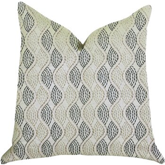 Viscose Complete Decoration Pillows Plutus PBRA1351-2424-DP Enigma Twist Luxury Complete Decoration Pillows White, Blue, Beige (55.88x)