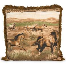 Complete Decoration Pillows Karin Maki VISI-ONE 1-Piece Wild Horses Complete Decoration Pillows Brown