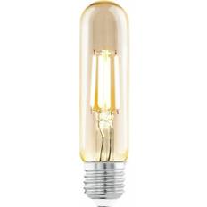 Vintage glödlampa e27 Eglo E27 LED-lampa, Amber vintage glödlampa i stavform, glödlampsrör för retrobelysning, 4 watt motsvarar 26 watt 270 lumen, varmvit, 2 200 k, Edison-glödlampa T32, Ø 3,2 cm