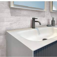 Floor Tiles Apollo Tile White 2.5-in. 8-in. Matte Glossy Ceramic Subway Mosaic Tile 5.38 Sq ft/case