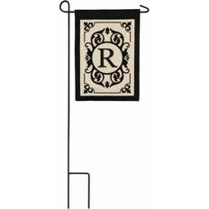 Evergreen Cambridge Chic Letter R Monogram Applique Garden