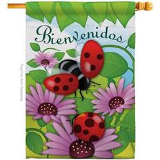 Breeze Decor 28 Bienvenidos Tortolitas Bugs Frogs Flag Friends